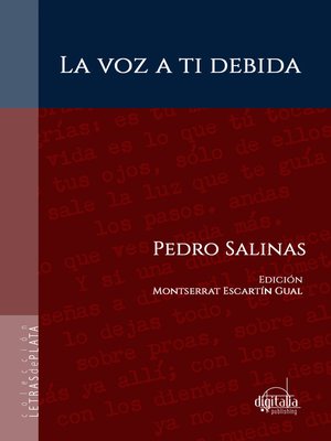 cover image of La voz a ti debida